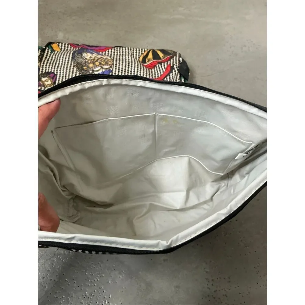 Christian Dior Vintage Air Balloon Printed Cosmetic Bag Bundle | Black and White